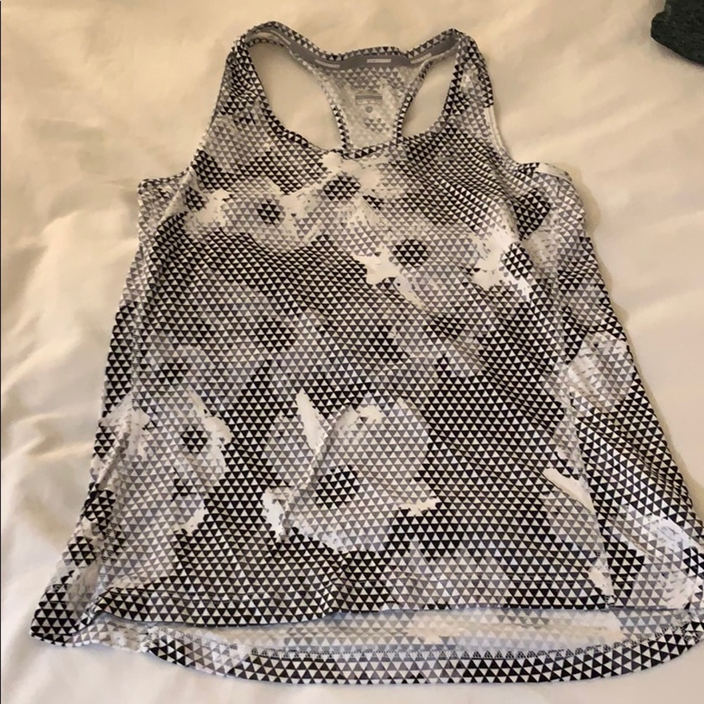 Nike dri fit black and white tank M